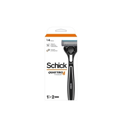 SCHICK Quatro Titanium 4 Razor For Men