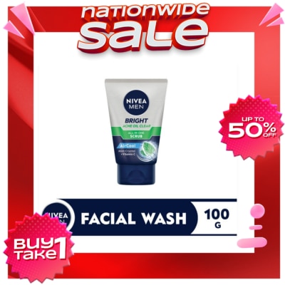 NIVEA NIVEA Men Brightening Acne Scrub 100g