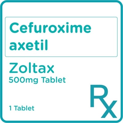 ZOLTAX Cefuroxime axetil 500mg 1 Tablet [PRESCRIPTION REQUIRED]