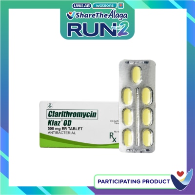 KLAZ Clarithromycin OD 500mg 1 Tablet [PRESCRIPTION REQUIRED] image