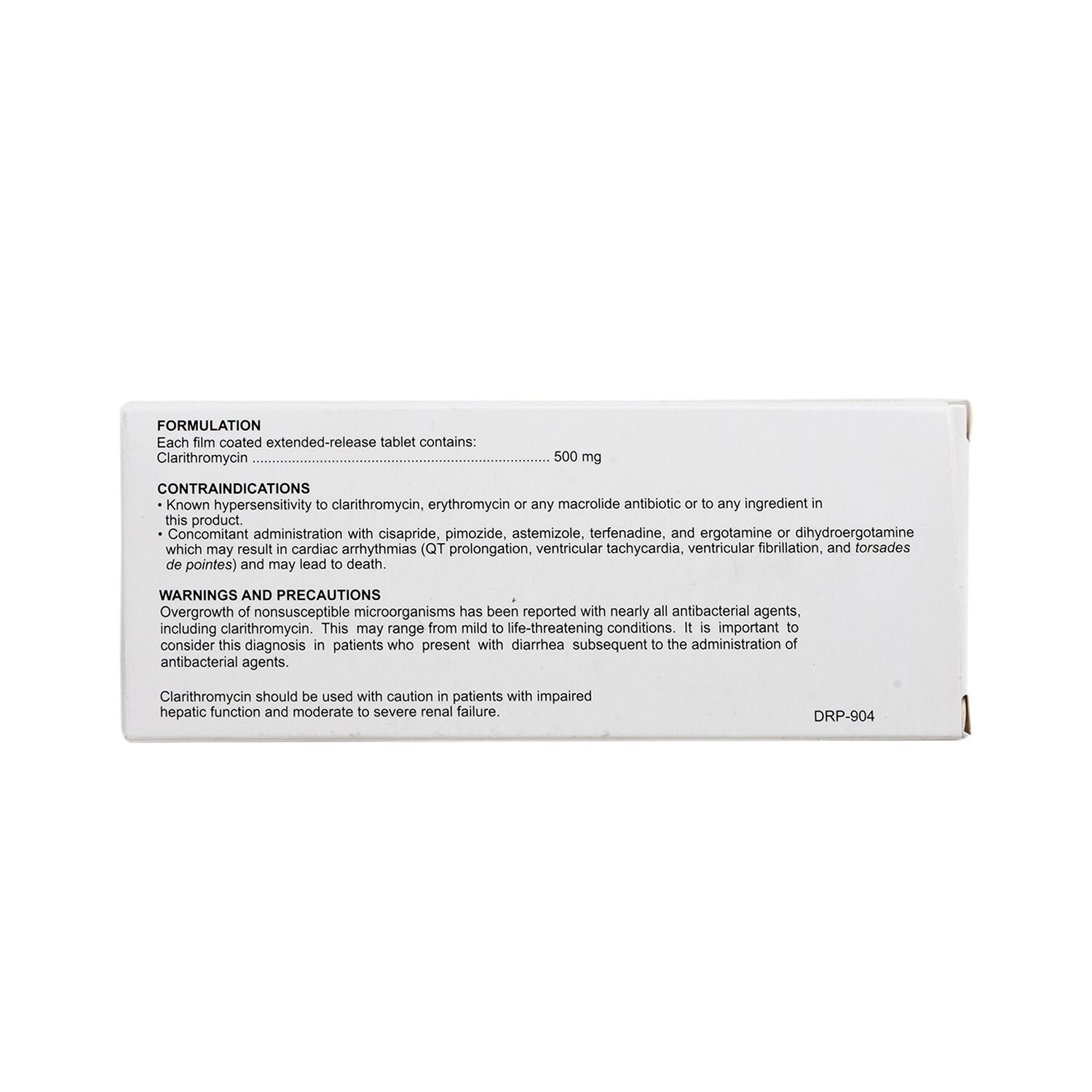 Clarithromycin OD 500mg 1 Tablet [PRESCRIPTION REQUIRED]