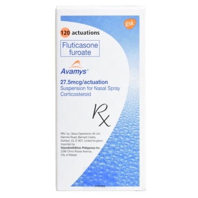 AVAMYS Fluticasone furoate 27.5mcg per actuation Nasal Spray 60 Doses [PRESCRIPTION REQUIRED]