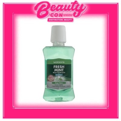 WATSONS Fresh Mint Mouthwash Deep Clean 100ml