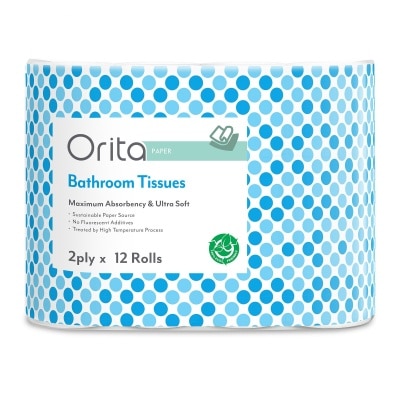 ORITA 2-ply 12 Rolls Bathroom Tissue