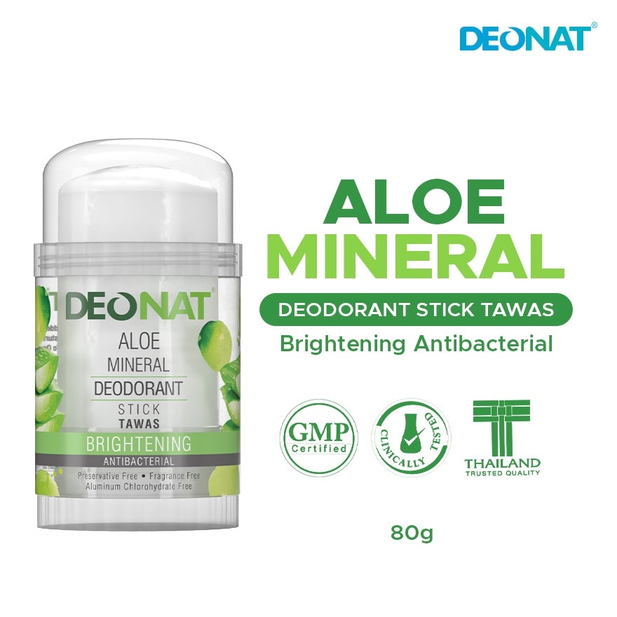 DEONAT Aloe Mineral Deodorant Stick Tawas 80g