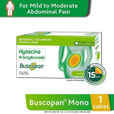 BUSCOPAN Hyoscine N-butylbromide 10mg 1 Tablet