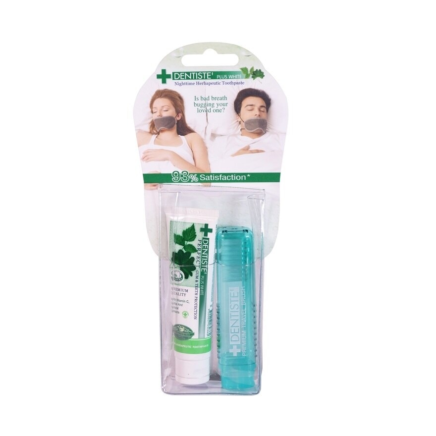 Premium Travel Toothbrush With 20g Toothpaste Set