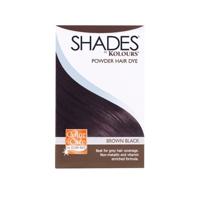 KOLOURS Shades Powder Hair Dye Brown Black  9g