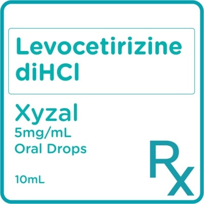 XYZAL Levocetirizine Dihydrochloride 5mg Oral Drops 10mL [PRESCRIPTION REQUIRED]