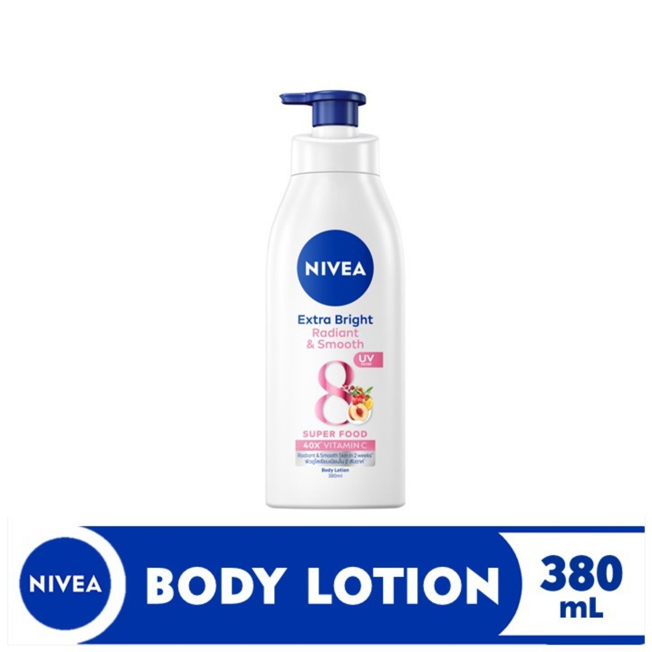 NIVEA Body Extra Bright Radiant & Smooth Lotion with UV Filter 380ml