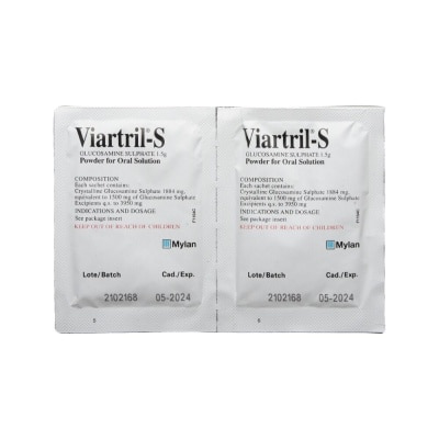 VIARTRIL Crystalline glucosamine sulfate Powder for Oral Solution 1884 mg 1 Sachet [PRESCRIPTION REQUIRED]