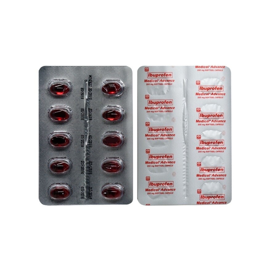 MEDICOL Ibuprofen Advance 200mg Softgel Capsule Sold Per Piece