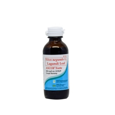 ASCOF Lagundi for Adults 600mg/5mL Sugar-Free Syrup 60mL