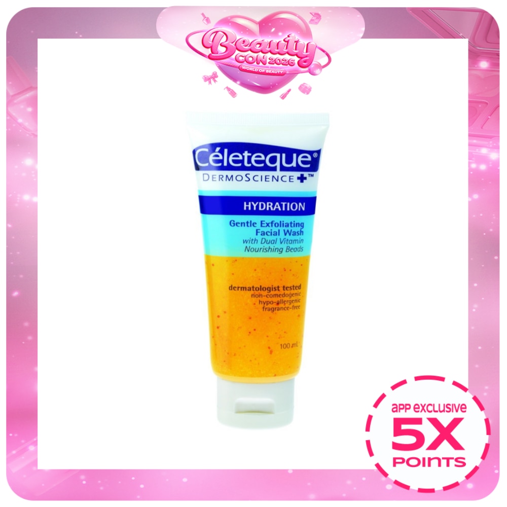 Celeteque Dermo Science Hydration Gentle Exfoliating Facial Wash 100ml