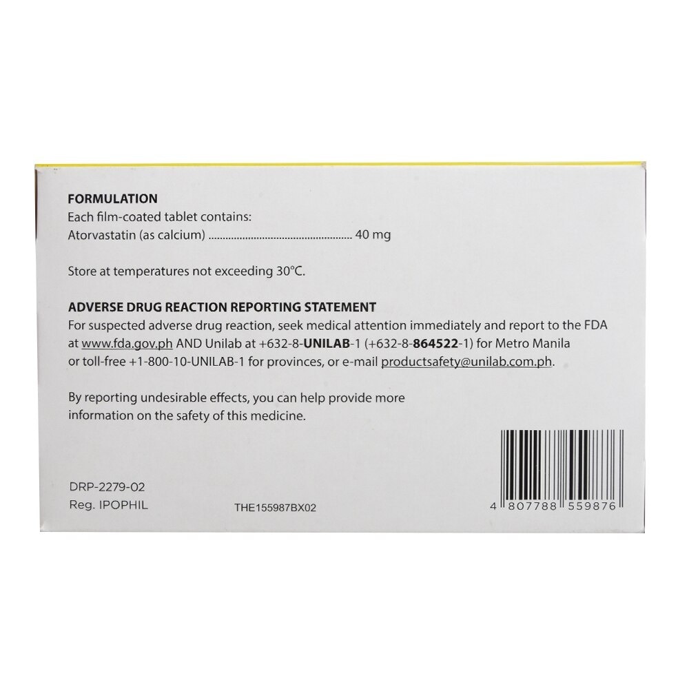 Avamax Atorvastatin calcium 40mg 1 Tablet [Prescription Required]