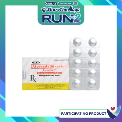 AVAMAX Avamax Atorvastatin calcium 40mg 1 Tablet [Prescription Required] image