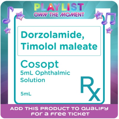 COSOPT - Dorzolamide + Timolol maleate 5mL [PRESCRIPTION REQUIRED]