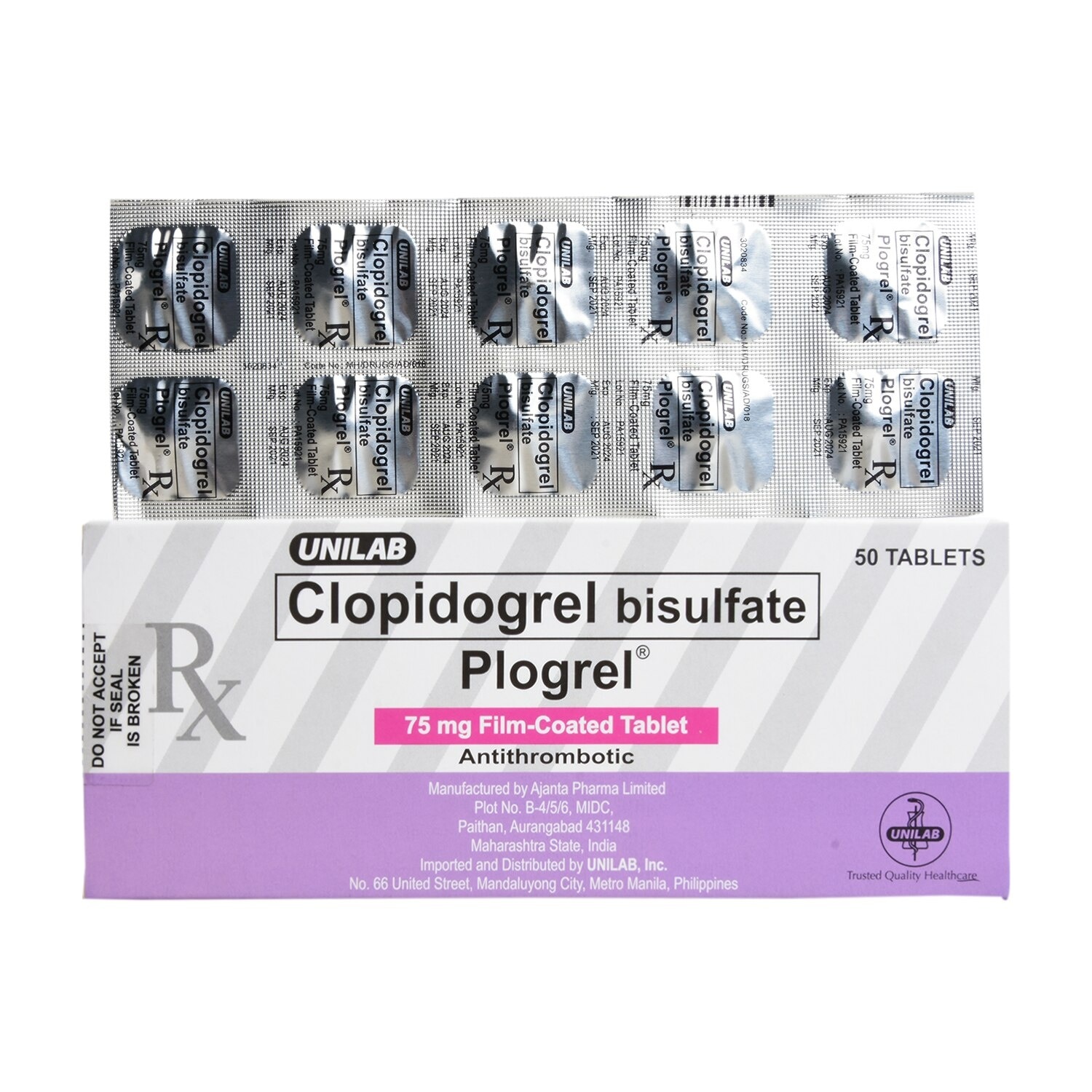 Clopidogrel 75mg 1 Film-Coated Tablet [PRESCRIPTION REQUIRED]