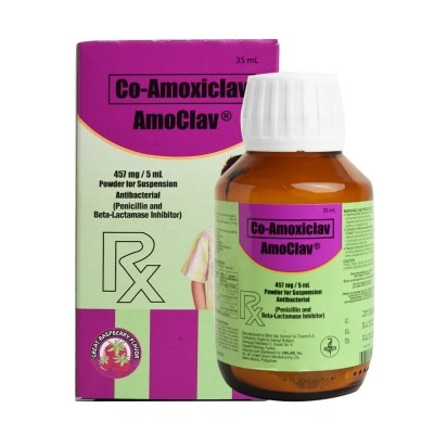 AMOCLAV Amoxicillin + Clavulanic Acid 400 mg/57 mg Oral Suspension 35mL [PRESCRIPTION REQUIRED]