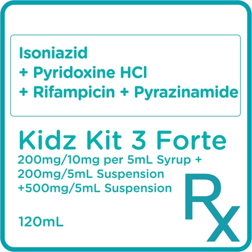 Rifampicin 200mg + Isoniazid 200mg + Pyridoxine HCl 10mg + Pyrazinamide 250mg [PRESCRIPTION REQUIRED]