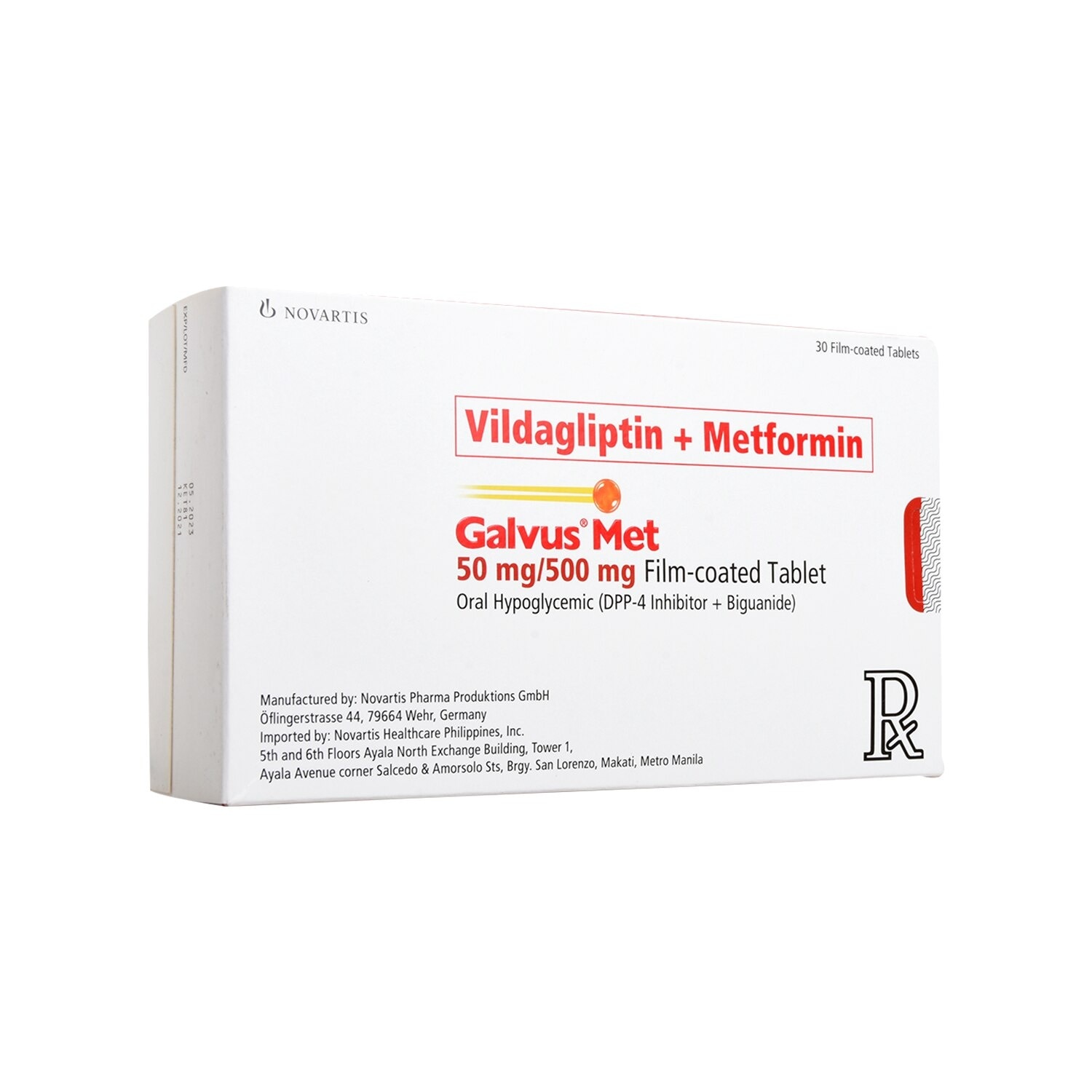 Vildagliptin + Metformin 50mg/500mg 1 Tablet [PRESCRIPTION REQUIRED]