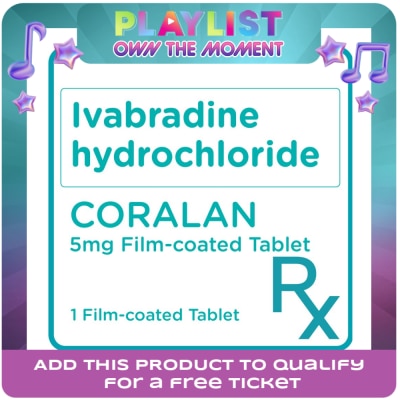 CORALAN - Ivabradine hydrochloride 5mg 1 Film-coated Tablet [PRESCRIPTION REQUIRED]