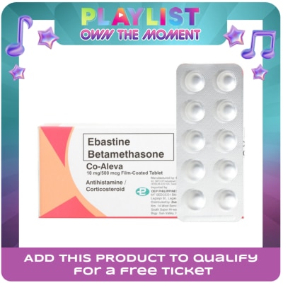 CO ALEVA - Ebastine and betamethasone 10mg/500mcg 1 Tablet [PRESCRIPTION REQUIRED]