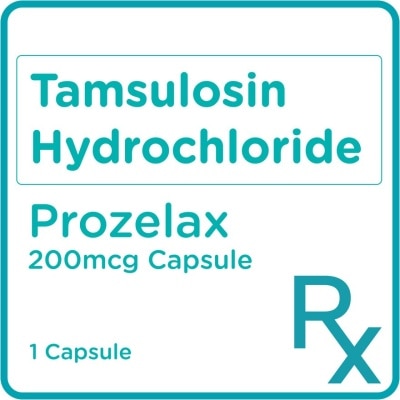 PROZELAX Tamsulosin Hydrochloride 200mcg 1 Capsule [PRESCRIPTION REQUIRED]