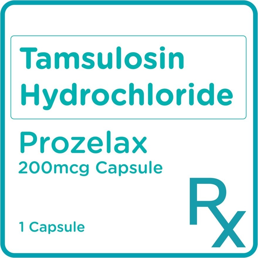 Tamsulosin Hydrochloride 200mcg 1 Capsule [PRESCRIPTION REQUIRED]