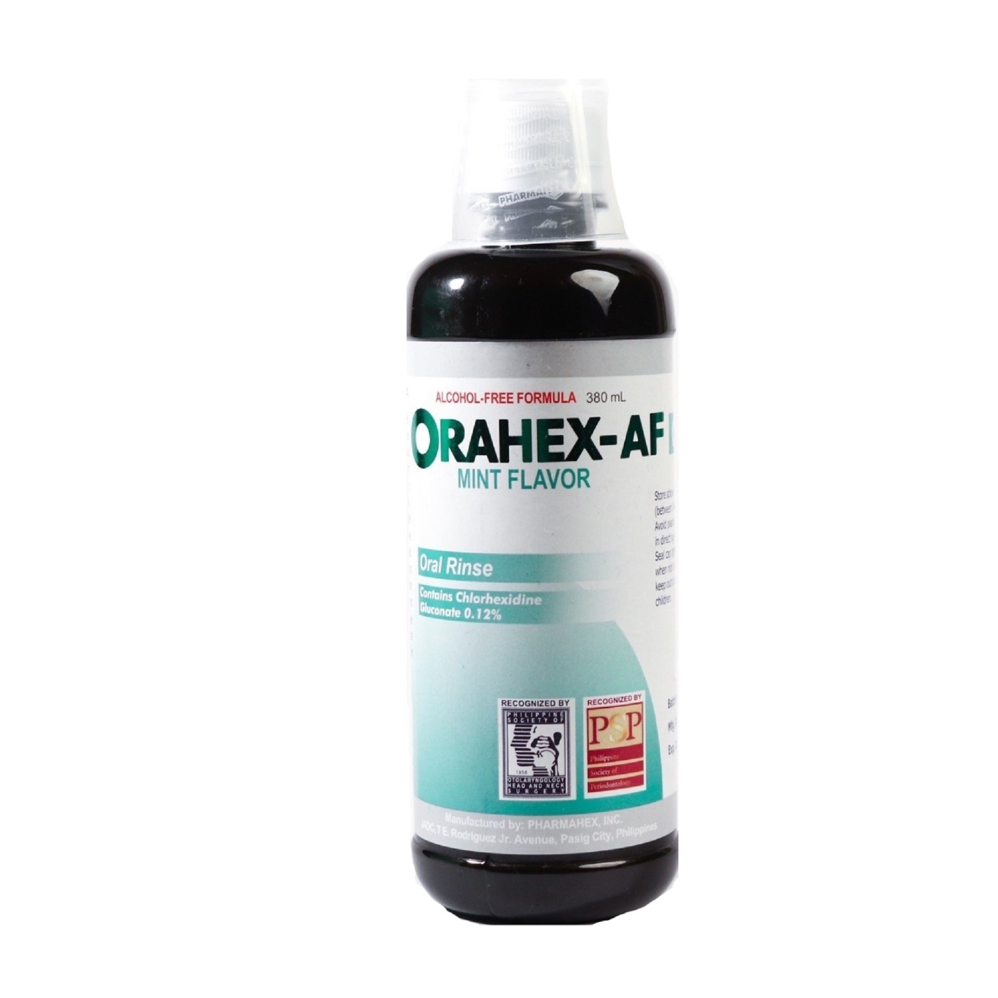 ORAHEX ORAL RINSE 380ML MINT ALCOHOL FR