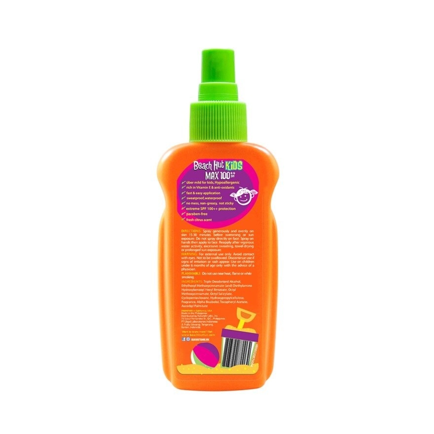 Beach Hut Kids Max 100 Spray 150ml