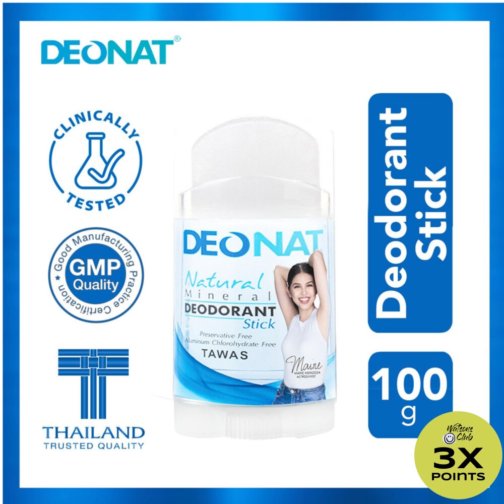 Natural Mineral Deodorant Stick 100g