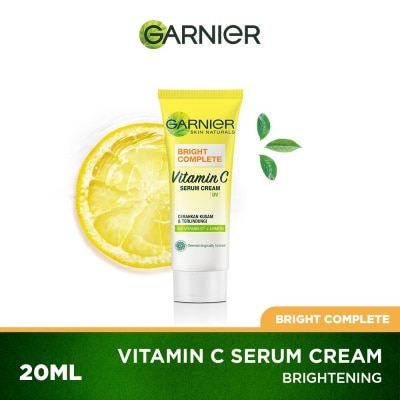 GARNIER Bright Complete 12HR Shine Free Muti-Action Whitening Serum Cream 20mL