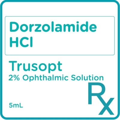 TRUSOPT Dorzolamide HCl 2% Ophthalmic Solution x5mL [PRESCRIPTION REQUIRED]