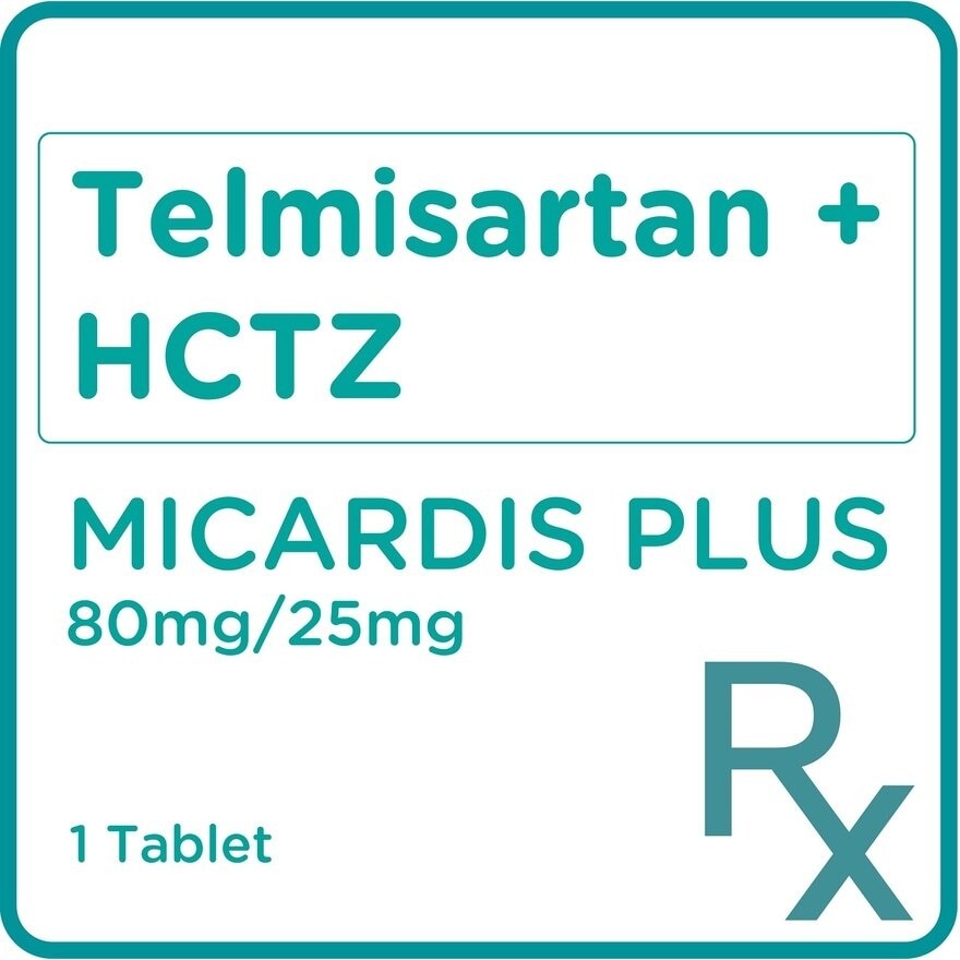 MICARDIS PLUS Telmisartan 80mg + Hydrochlorothiazide 25mg Sold Per Piece [PRESCRIPTION REQUIRED]