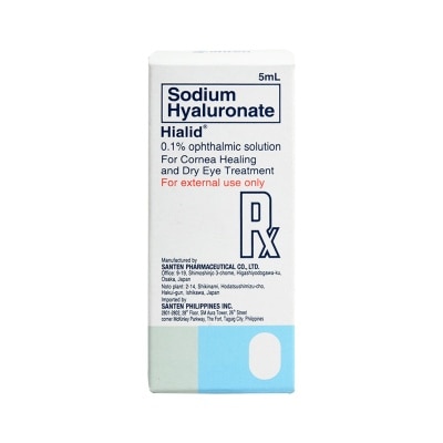 HIALID Sodium Hyaluronate 0.1 % Ophthalmic Solution 5ml [PRESCRIPTION REQUIRED]