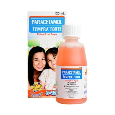 TEMPRA Tempra Forte Orange Syrup 250mg 120ml [Prescription Required]