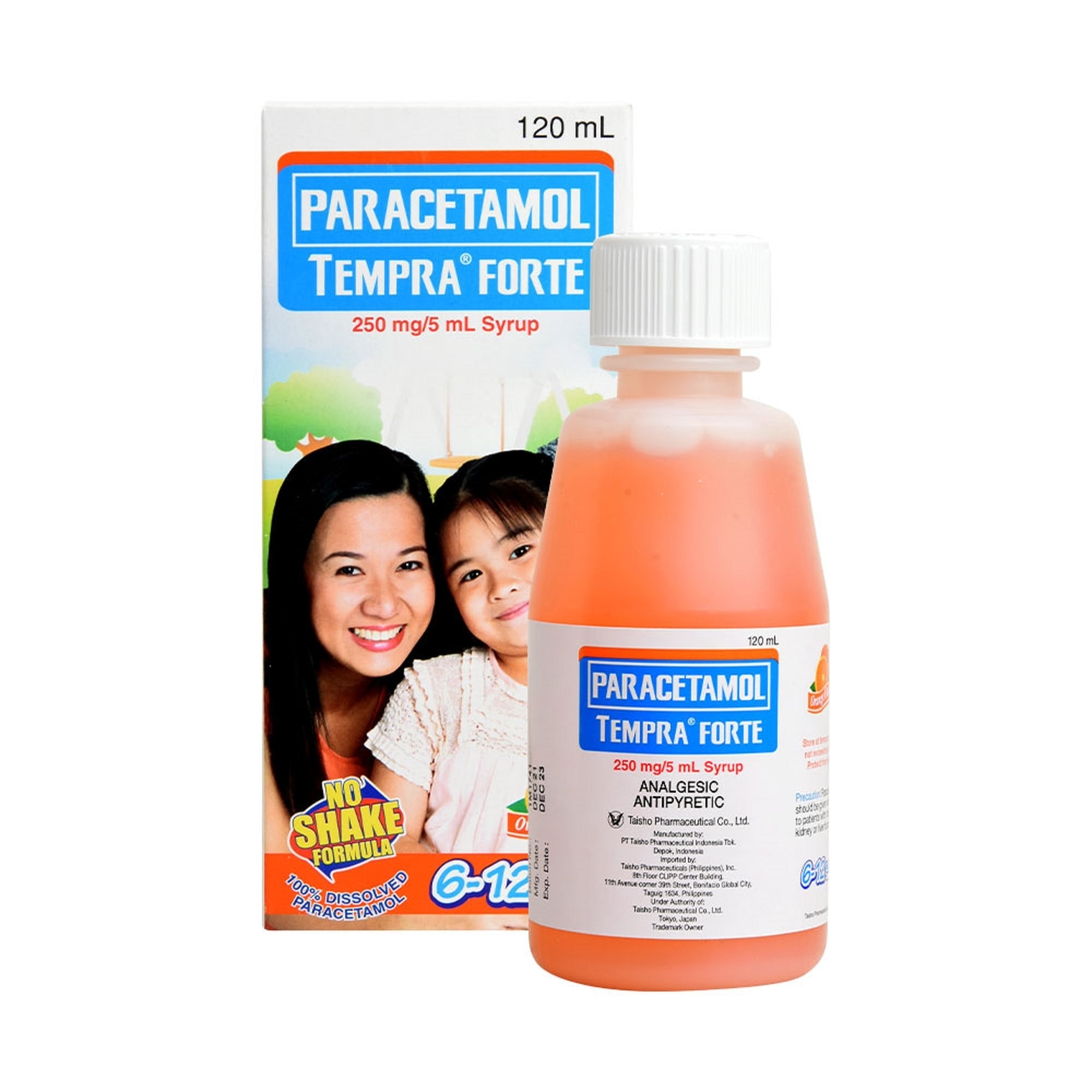 Tempra Forte Orange Syrup 250mg 120ml [Prescription Required]