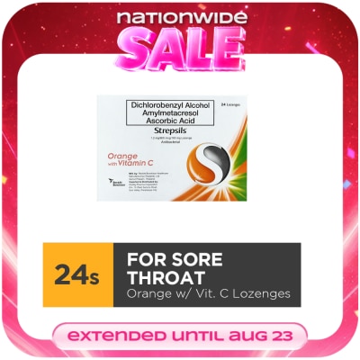STREPSILS - Orange with Vitamin C Blister Pack 24s image