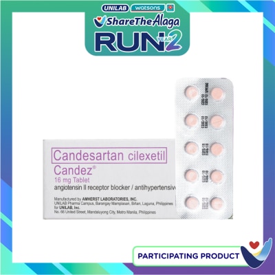 CANDEZ CANDEZ Candesartan cilexetil 16mg Sold Per Piece [PRESCRIPTION REQUIRED] image