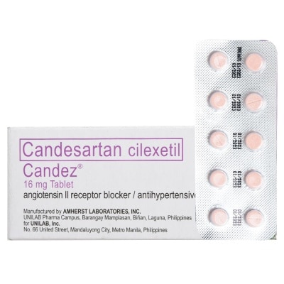 CANDEZ CANDEZ Candesartan cilexetil 16mg Sold Per Piece [PRESCRIPTION REQUIRED]