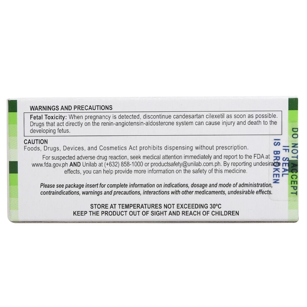 Candez Candesartan 8mg 1 Tablet [Prescription Required]