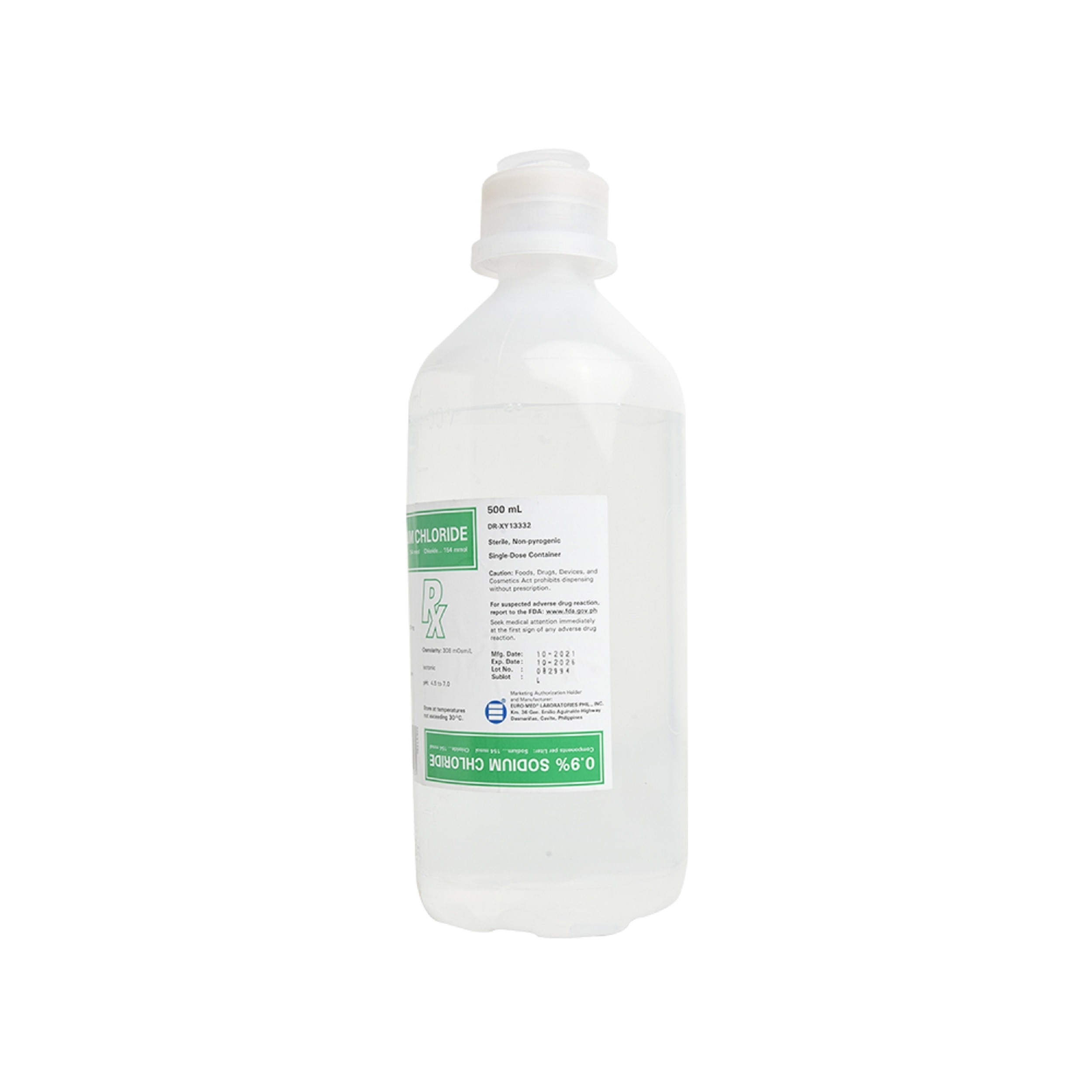 0.9% Sodium Chloride 500ML [PRESCRIPTION REQUIRED]