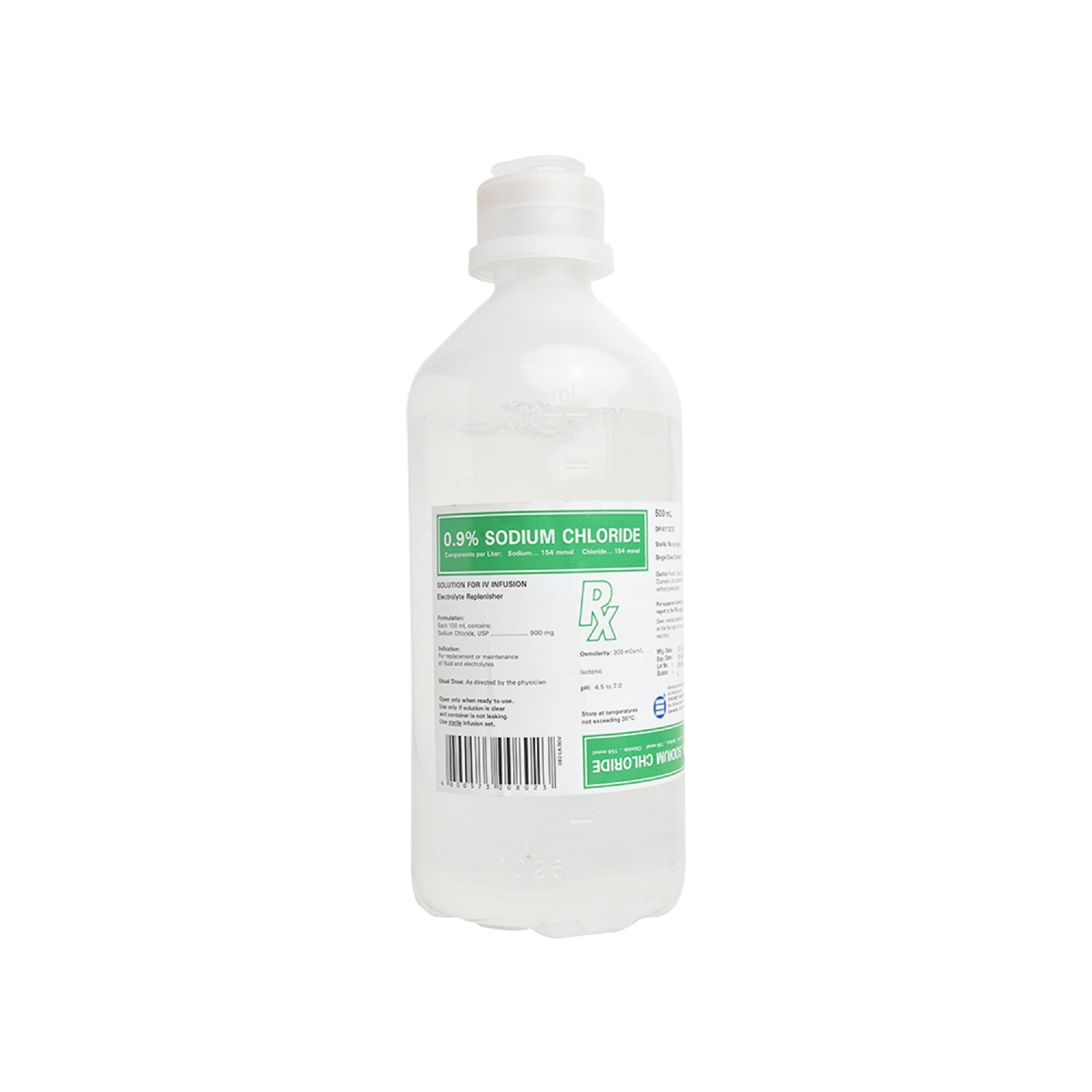 0.9% Sodium Chloride 500ML [PRESCRIPTION REQUIRED]