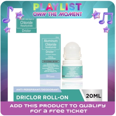 DRICLOR - Aluminum Chloride Hexahydrate Topical Antiperspirant 20ml