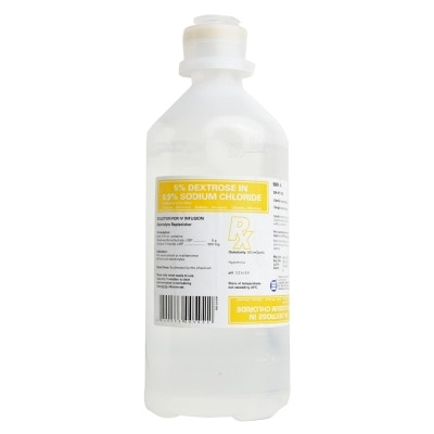 EURO MED 5% Dextrose in 0.9% sodium chloride X 500ML  1 bottle [PRESCRIPTION REQUIRED]