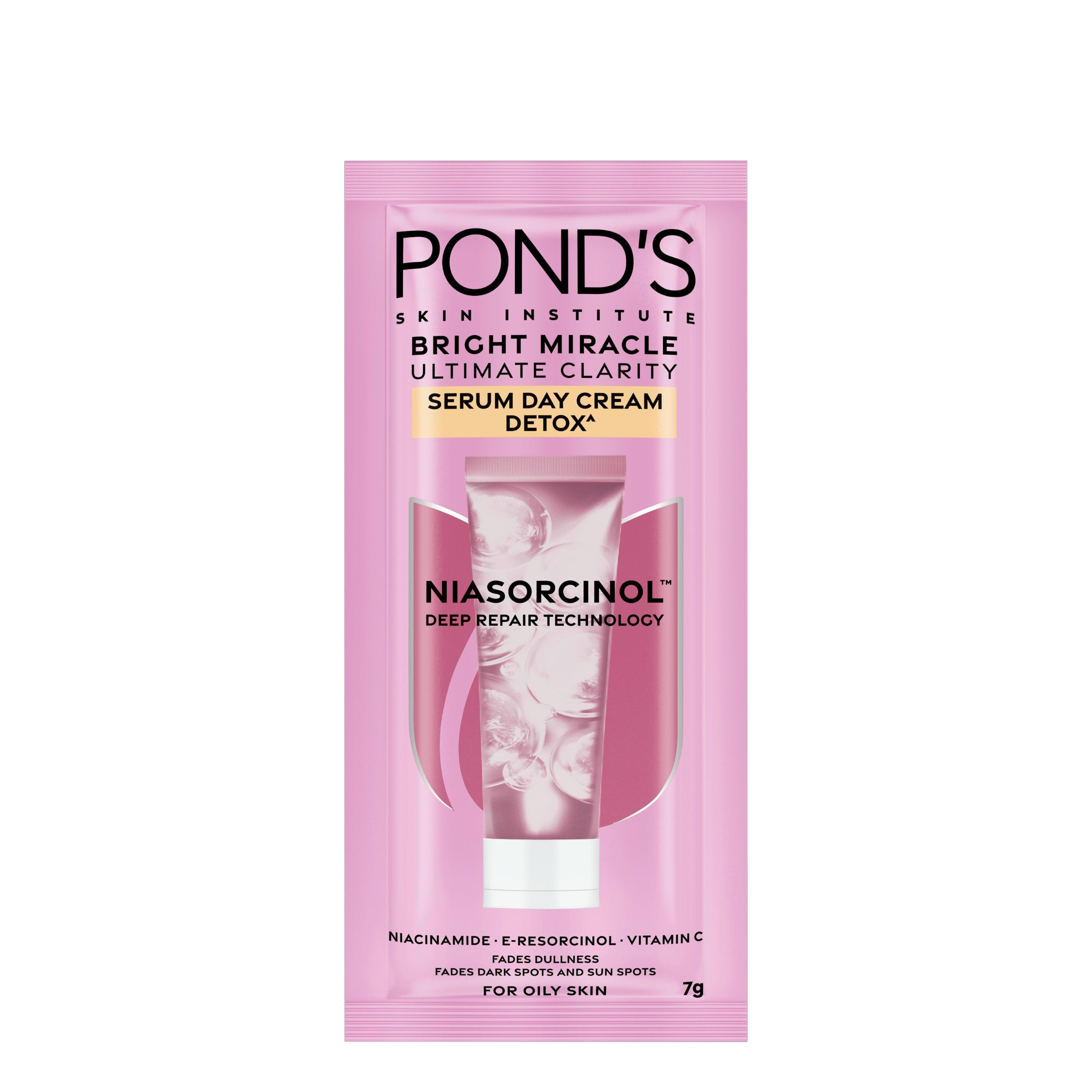 PONDS Bright Miracle Day Cream Detox 7g