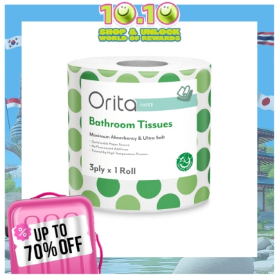 ORITA Bathroom Tissue Single 3ply 450 sheets