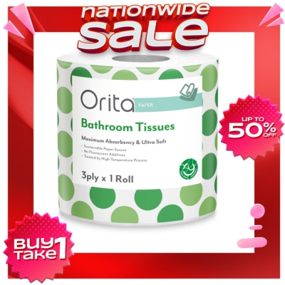 ORITA Bathroom Tissue Single 3ply 450 sheets