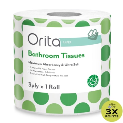 ORITA Bathroom Tissue Single 3ply 450 sheets